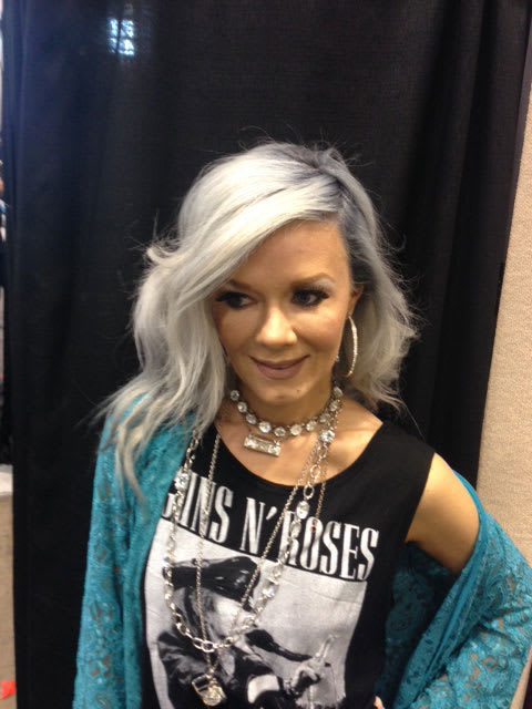 Details on DJ Victory's Haircolor at America's Beauty Show 2015