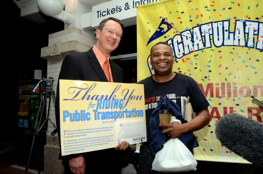 DART honors 250 millionth light rail customer