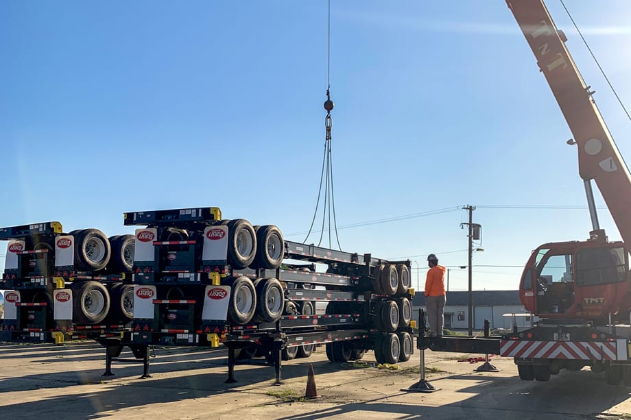 Dorsey Intermodal Supplies Chassis for FEMA