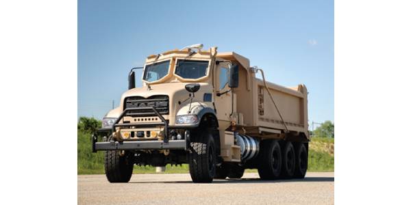 Jankel Provides Seating Solutions For Mack Defense Dump Trucks