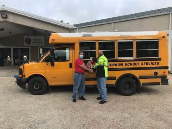 Durham Donates School Bus to Illinois Church