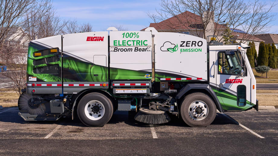 Electric Sweeper Has Enough Power for a Full Workload