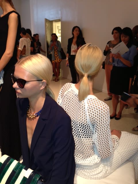 FASHION WEEK: Low LOW Ponytails at Elizabeth and James