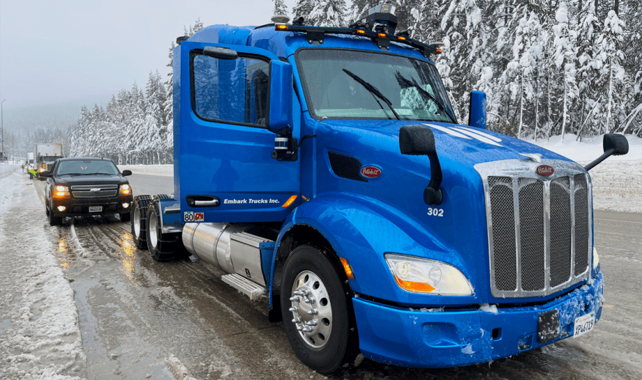 Embark to Develop Autonomous Truck Tech to Navigate Snow