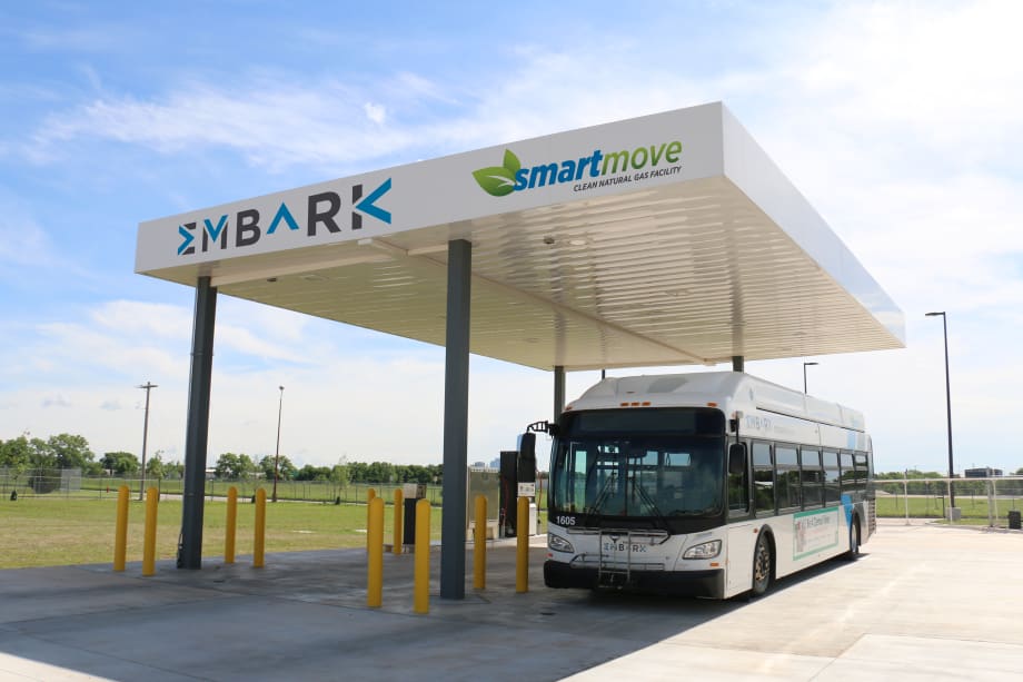 OKC's EMBARK Unveils First Electric Bus, New CNG Station