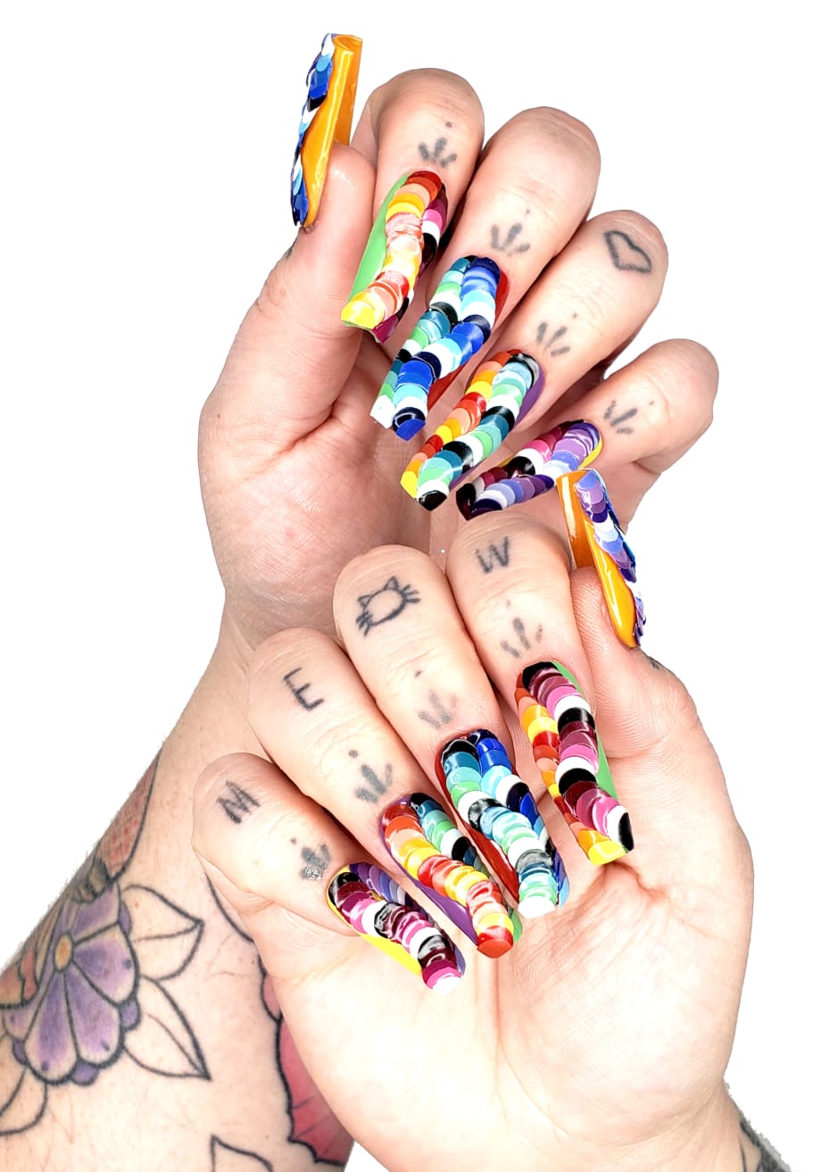 OPI NTNA Challenge 3: Rainbow Dotticure Nail Art (Emily)