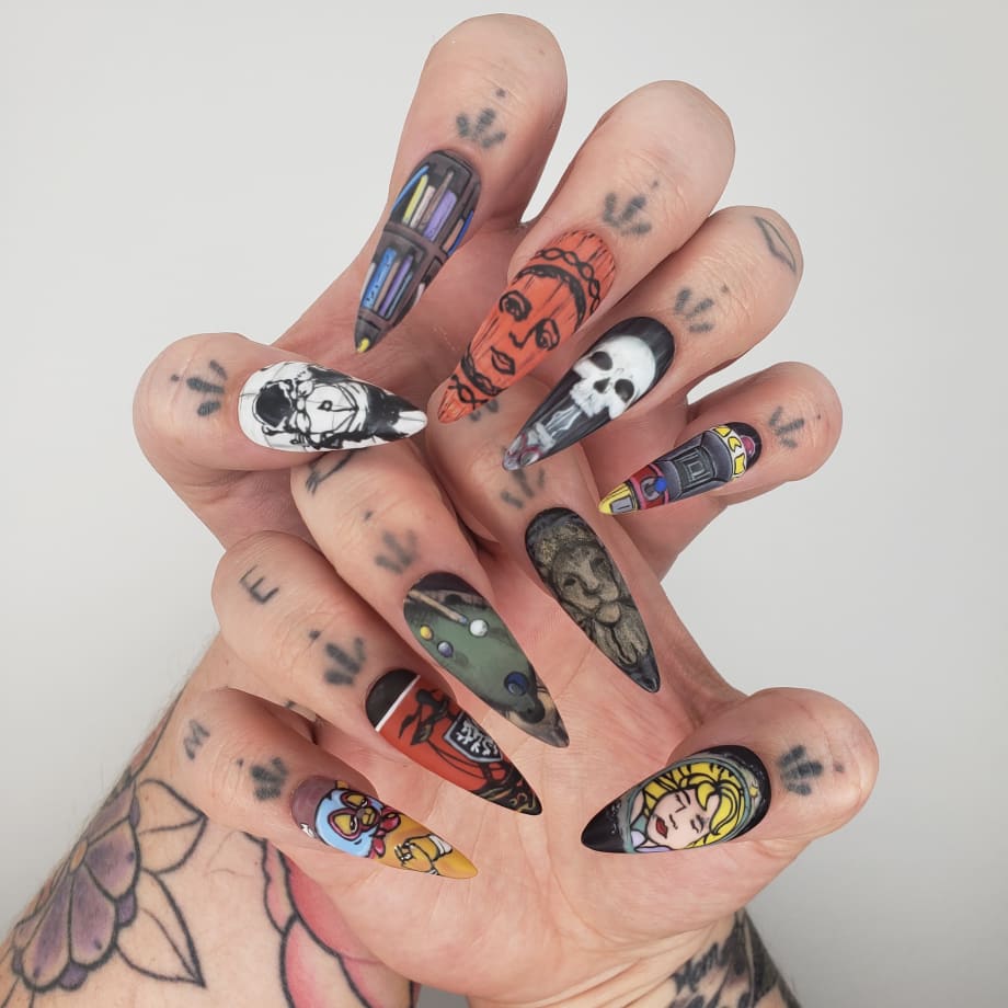 OPI NTNA Challenge 1: Lincoln Park After Dark Nail Art (Emily Nash)