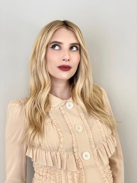 Emma Roberts and Her "Holidate" Hair by Nikki Lee