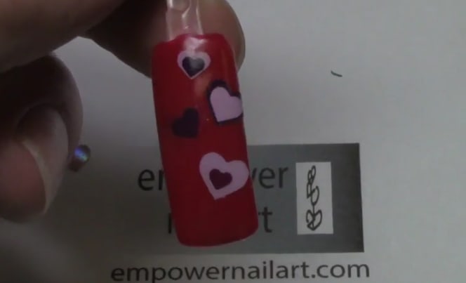Valentine's Day Layered Hearts Nail Tutorial