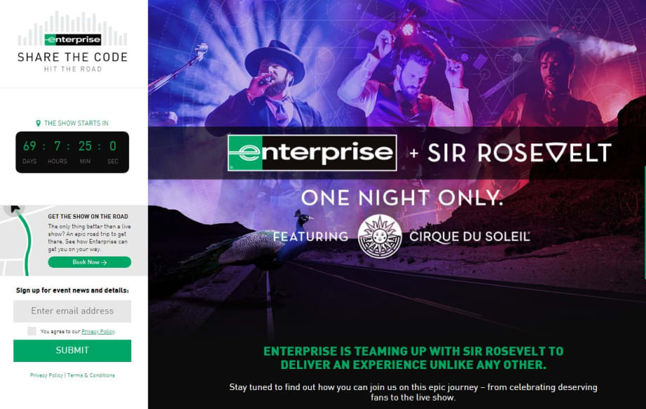 Enterprise Celebrates Customers, Launches Fan-Ticketed Concert Campaign