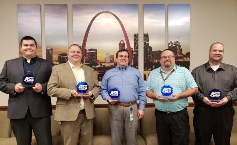 Enterprise Fleet Management Technicians Gain ASE Certification