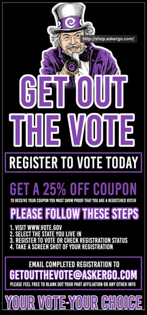 Get Out the Vote with ERGO: Register to Vote, Get 25% Off 