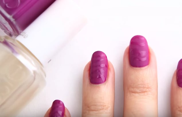 Matte and Shiny Waves Nail Art Tutorial by Essie