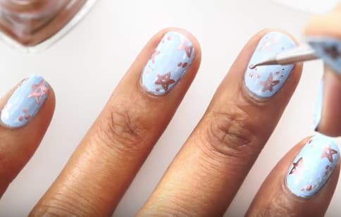 Reach for the Stars Nail Art Tutorial With Essie