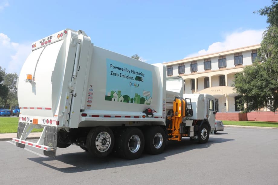 Florida Municipality Adds Electric-Powered Refuse Trucks