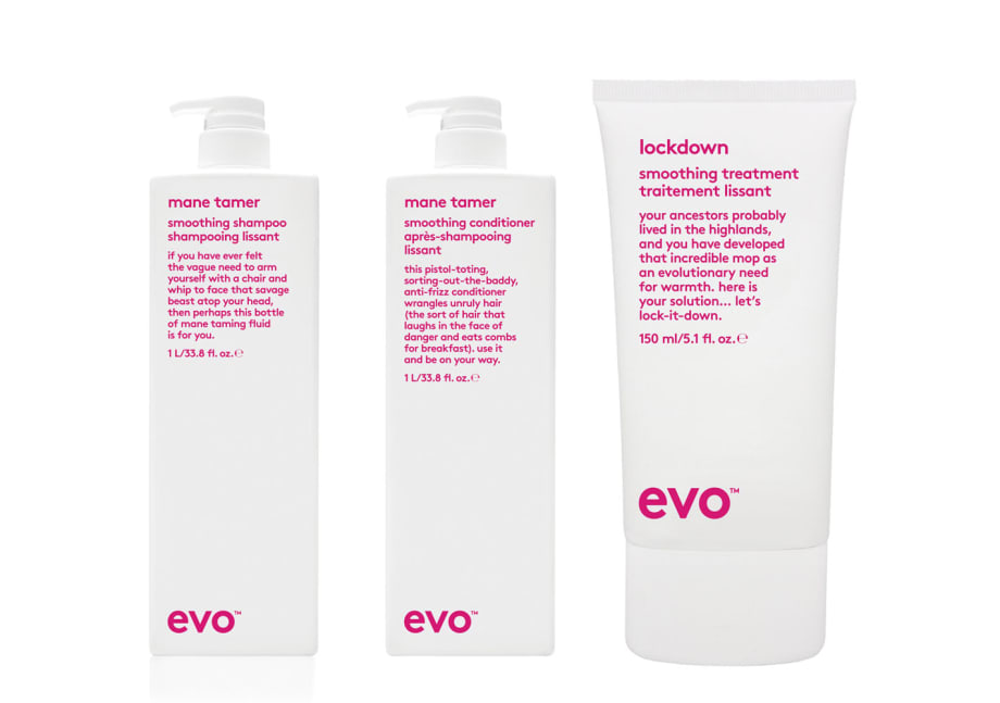 Evo Smooth: Tames Frizz and Strengthens Color-Treated Hair