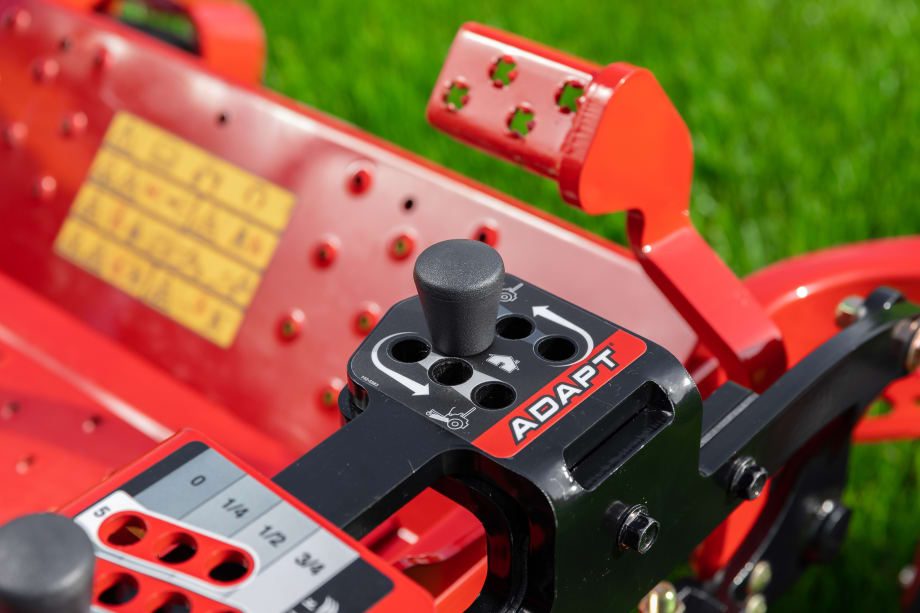 Exmark System Enables Quick Cutting Deck Rake Adjustments