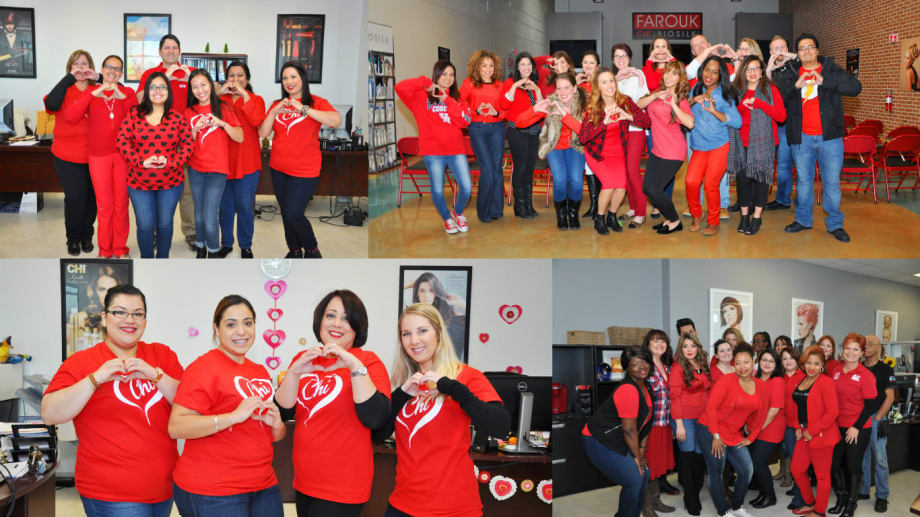 Farouk Family Wears Red to Help Save Lives