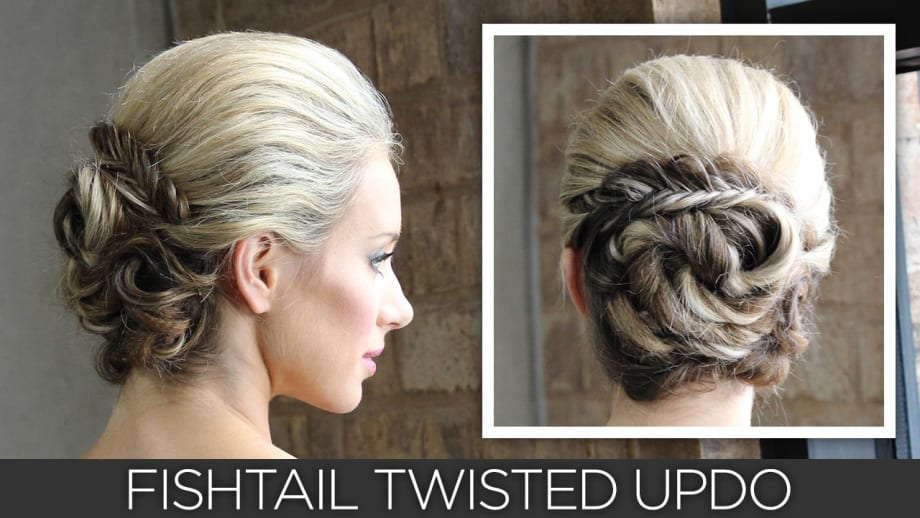 How-To: Fishtail Twisted Updo (+Video!)