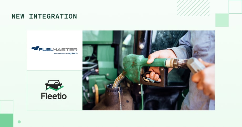 A green and white graphic with an image of someone fueling a vehicle.