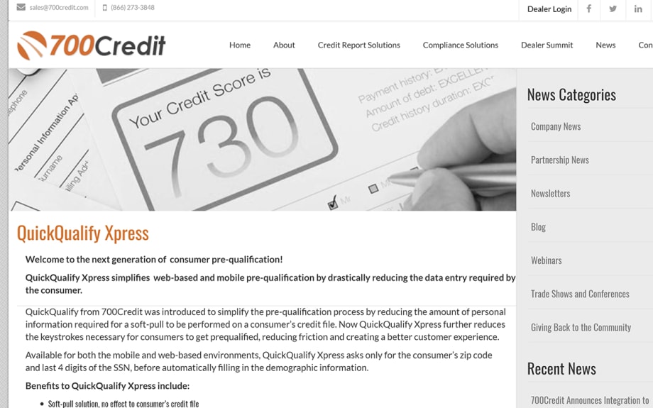 700Credit, Equifax Partner on Pre-Qualification Solution