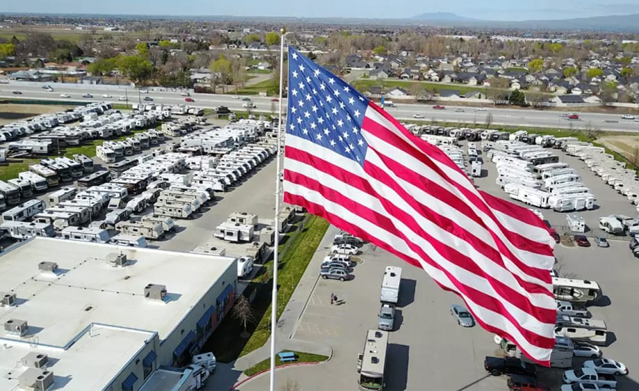 NC Dealer Refuses to Lower Giant American Flag