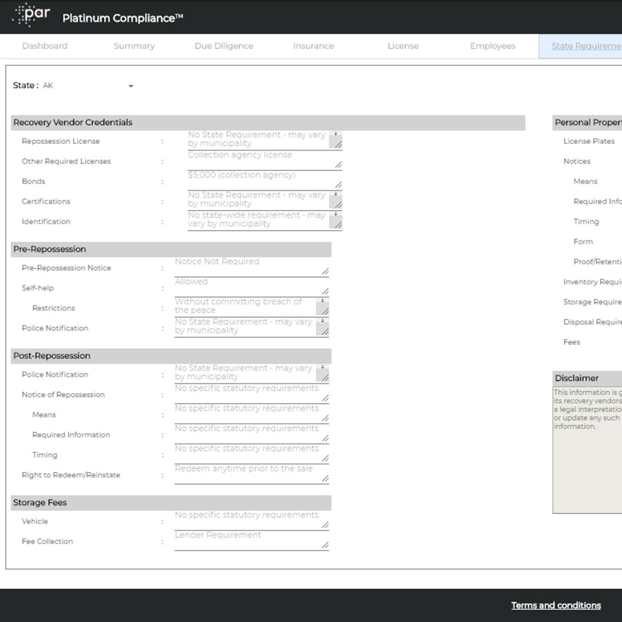 PAR Launches Recovery Compliance Portal