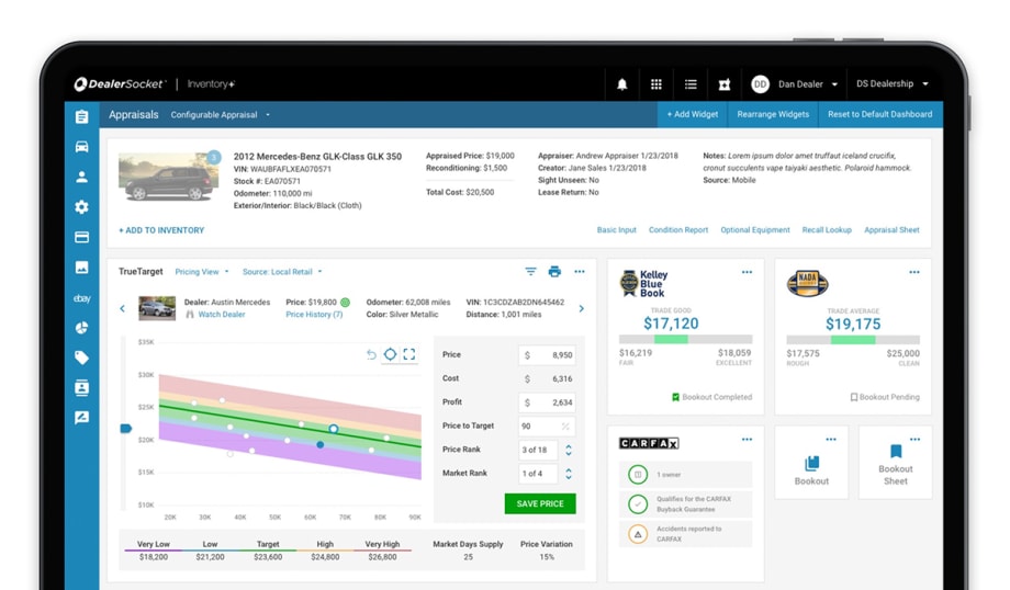 DealerSocket Adds Single Page Appraisal to Inventory+