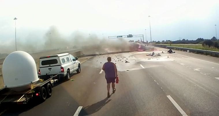 Fiery Crash Video Paints Portrait of Brave and Caring Truckers