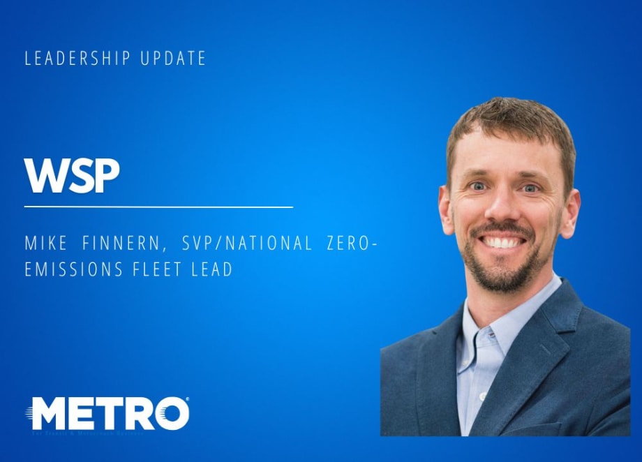 WSP Names New National Zero-Emissions Fleet Lead