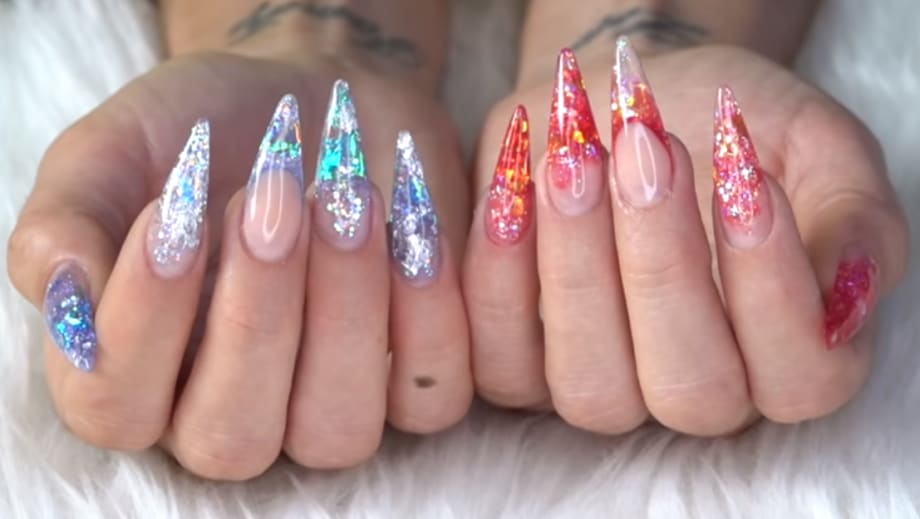 Game of Thrones Fire and Ice Nail Art