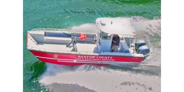 Georgia County Fire Dept. Gets A Custom Fireboat