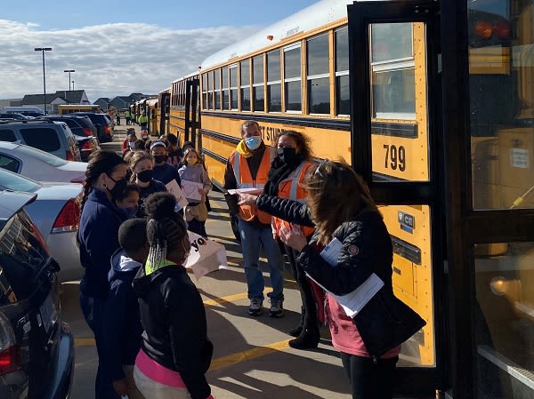 First Student Team in Kansas Hosts School Bus Parade for Driver Battling Cancer