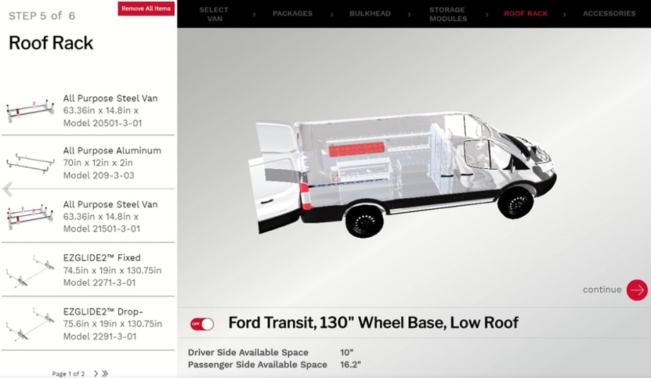 3D Configuring Helps Fleets Build the Ideal Work Van