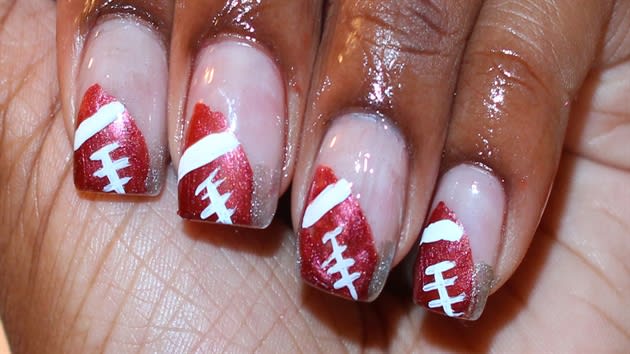 Fanicure: Super Bowl-Inspired Nails