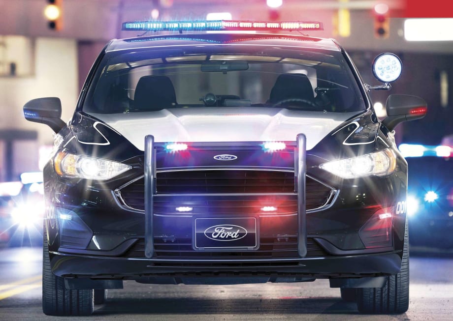 Hybrid Police Vehicles Ready for Patrol