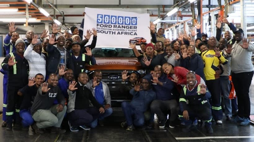 Ford Produces 500K Rangers in South Africa