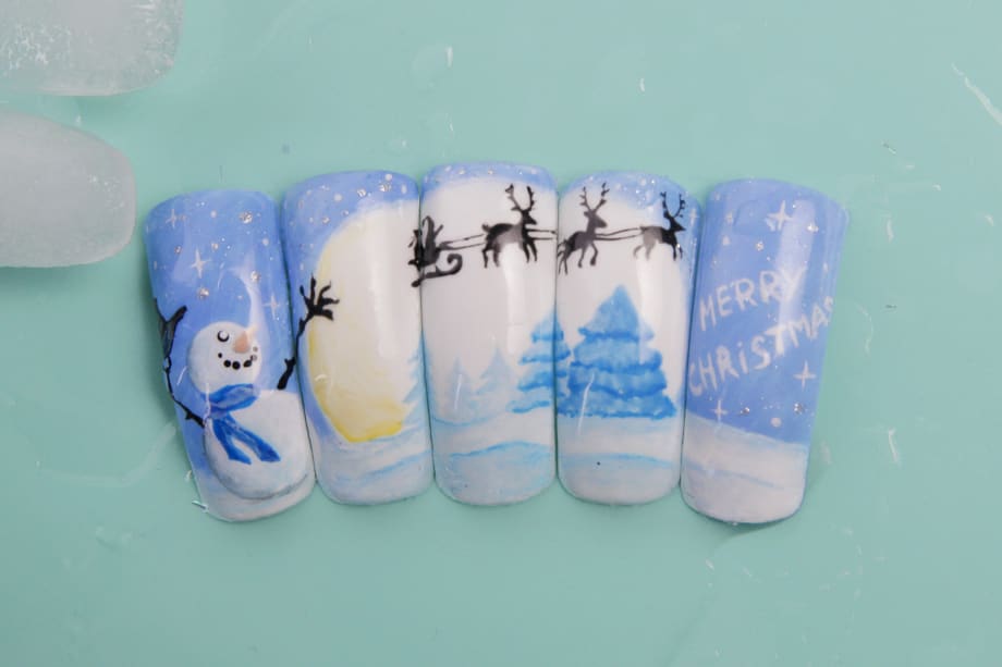 Frozen: Icicle Nail Art Ideas