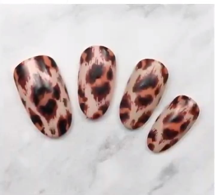 Fuzzy Leopard Print Nail Tutorial