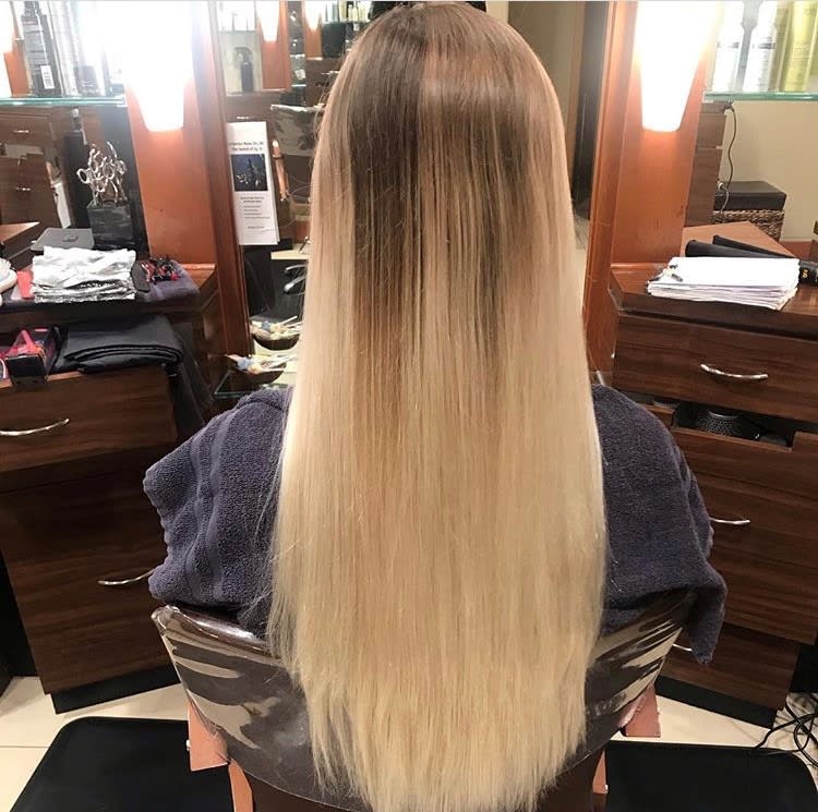From Grown-Out Roots to Even, Cool Blonde with Dimension