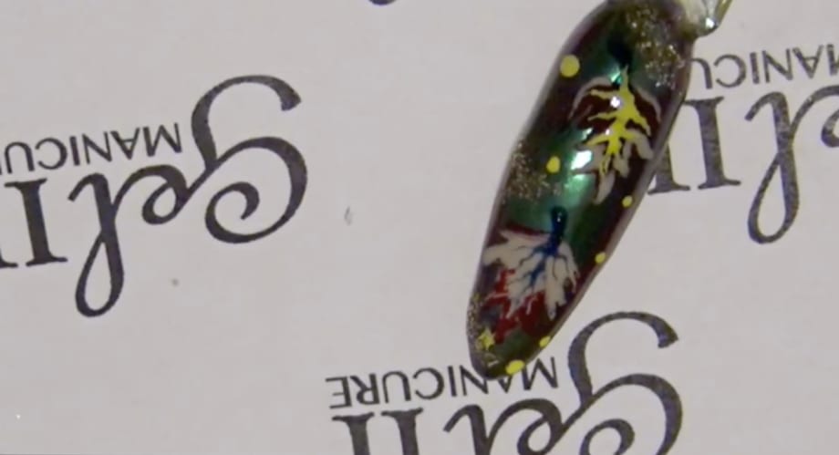 Gel II Fall Leaves-Inspired Nail Art