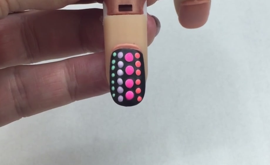 Matte Polka Dot Tutorial by Gel II