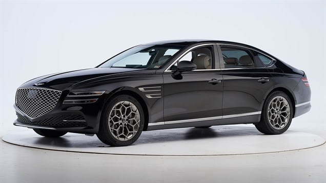 Genesis G80 Captures Highest IIHS Safety Award