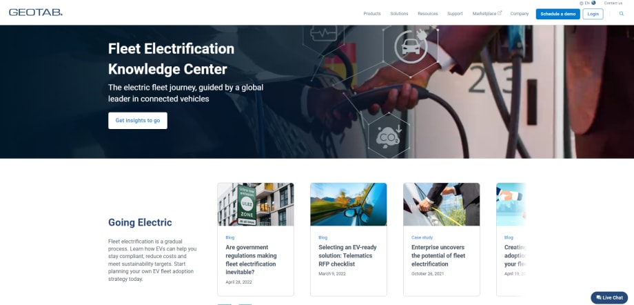 Geotab Launches Fleet Electrification Knowledge Center