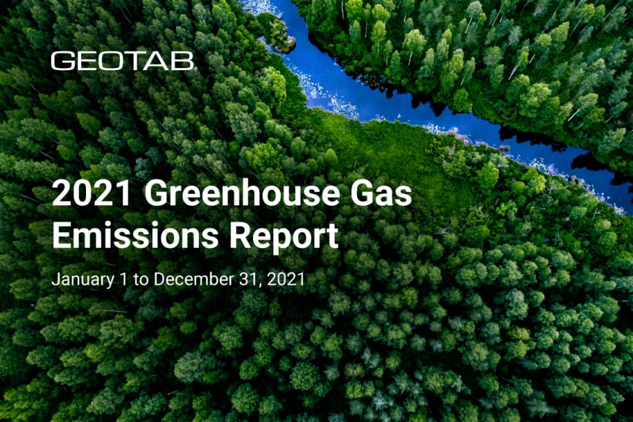 Geotab Releases 2021 Emissions Report