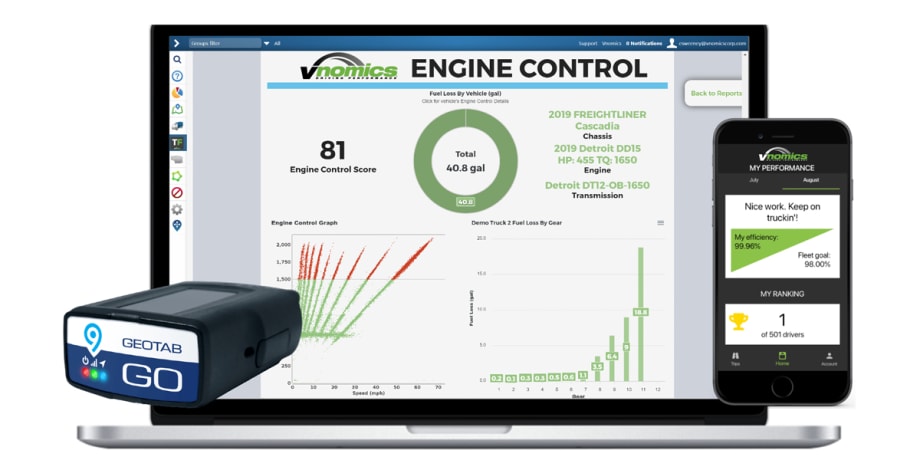 Geotab Adds Vnomics’ Fuel Consumption Monitor to Marketplace