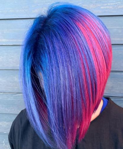 Color How-To: Blue Bob with Pops of Red