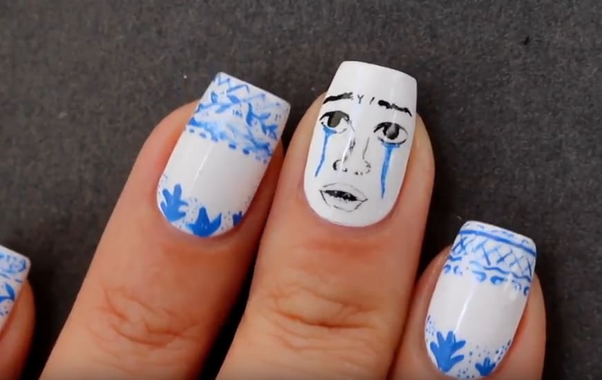 Get Out Movie Nail Art - "Now You're In the Sunken Place"