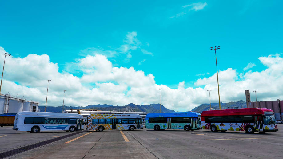 New GILLIG Battery Electric Buses Arrive Across Hawaiian Islands