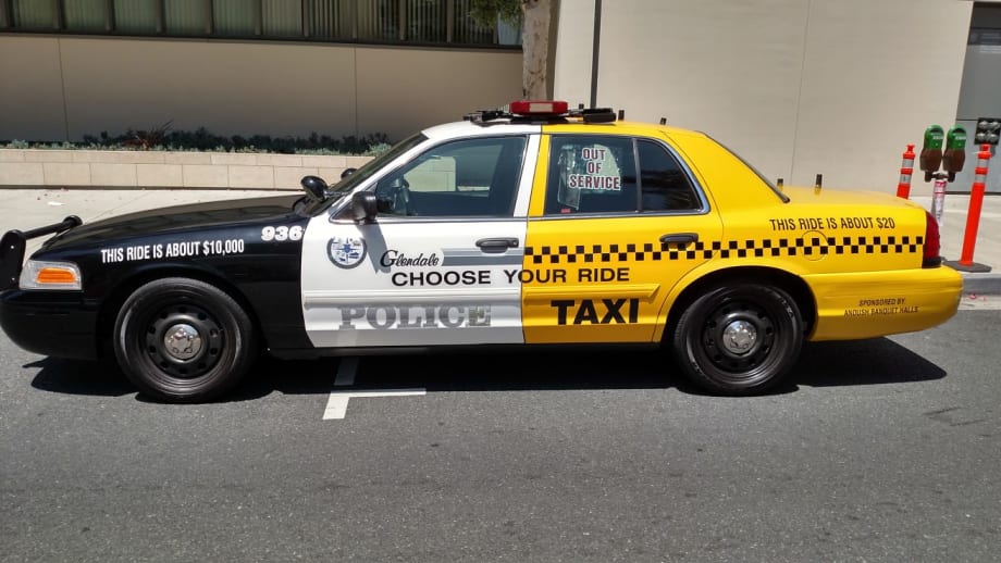 Police Taxi Raises DUI Awareness